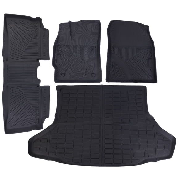 Dexico 4Pcs TPE Floor Mats for Toyota Prius 2010-2015 All-Weather Automotive Floor Mats Waterproof Heavy Duty Car Mats Replace P2.TPEJD64.H, P2.TPEJD471.H