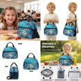thumbnail image 5 of Xoenoiee Turtle Coral Print 4 Pack Backpack Set for Kids Girls 17 In Preschool Backpack with Lunch Box Pen Case Water Bottle Sleeve Large Capacity Toddler Kindergarten School Bookbag, 5 of 7