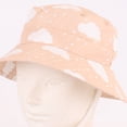 thumbnail image 5 of IVEYRTF Baby Bucket Hat Cute Cloud Print Adjustable Chin Strap UV Protection Breathable for Infants 1-4 Years Unisex Sun Hat, 5 of 5
