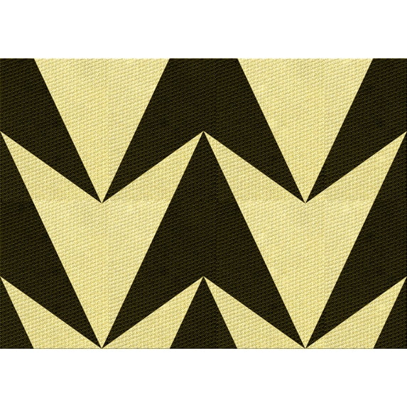 Ahgly Company Indoor Rectangle Patterned Midnight Gray Area Rugs, 7' x 10'