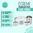 thumbnail image 3 of O'Crme Cake Ring Stainless Steel 6" Diameter, 1-3/4" High, 3 of 7