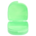 thumbnail image 4 of Estuche para retenedores con orificios de ventilación y tapa abatible. Estuche para protector bucal. Caja para retenedores dentales de ortodoncia. Contenedor para guardar dentaduras postizas (verde)., 4 of 7