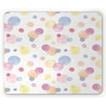 thumbnail image 1 of Pastel Mouse Pad, Watercolor Texture Liquid Paint Drops Dots Aquarelle Art Style Romantic Colorful, Rectangle Non-Slip Rubber Mousepad, Multicolor, by Ambesonne, 1 of 2