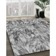 thumbnail image 3 of Ahgly Company Machine Washable Indoor Square Transitional Gray Cloud Gray Area Rugs, 4' Square, 3 of 7