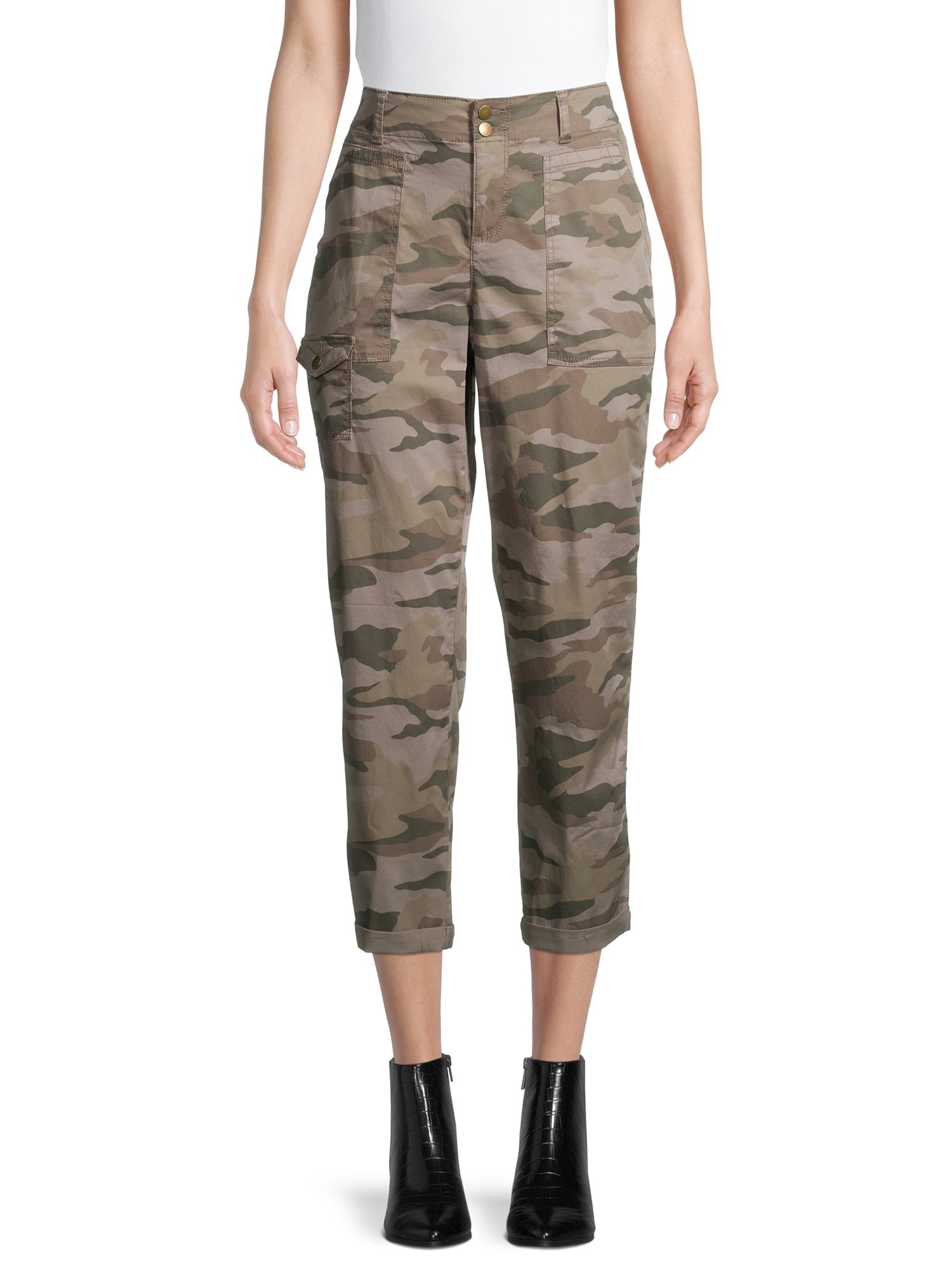 Time and Tru Women's Cargo Capri 
