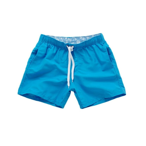 Homenesgenics Men Shorts Athletic Cargo Men's Quick Dry Beach Pants Plain 3/4 Pants Loose Swim Shorts Workout Men Clothes