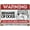 COLOR 630, variant on Dog Warning Signs 3PCS Set, 8"x12" Funny Metal Sign Decor, Beware of Dog Sign for Home Office Bar Club
