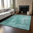 thumbnail image 6 of Addison Rugs Mayfield Washable Transitional Abstract Teal Rectangle Rug, 8' x 10', 6 of 6