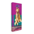 thumbnail image 3 of Stupell Industries Extravagant Pampered Dog Portrait Contemporary Furniture Floral Pattern,17 x 40, Design by Kamdon Kreations, 3 of 5