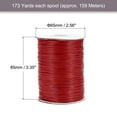 thumbnail image 2 of Beading Thread Bracelet Weave Bead Craft Cord 1mm 159M/Roll (173-Yards) Decorative String, Red, 2 of 7