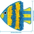 thumbnail image 2 of Snuffle Mat for Dogs Pets Feeding Mat 20x20 Inches Tropical Fish Design Sniffing Mat Smell Training Slow Eating Stress Relief Drain Energy Dog Treat Dispenser, 2 of 7