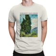 thumbnail image 2 of Van Gogh Cypress Art Print Men's T-shirt, 2 of 3