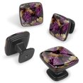 thumbnail image 2 of 4 Pcs Cabinet Handle Drawer Pulls Grape Knobs with Screws Square Furniture Office Cabinet Knob Decoration, 2 of 7