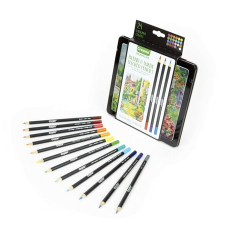 Crayola Signature Blend and Shade Colored Pencils, 24 (Best Sketching Pencils Brand)