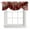 Green Red Deep Red, variant on Tie Up Valances for Windows, Cardinal Bird Adjustable Valance Curtains Window Treatment for Living Room, Poinsettia Pine Cones Berry Flowers Red Plaid Rod Pocket Kitchen Curtains & Drapes 42x12 Inch