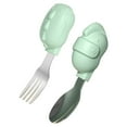 thumbnail image 2 of Kitchen Set Short Handle Spoon Little Baby Learning To Eat Training Fork Spoon Baby Food Supplement Children'S Tableware, 2 of 5