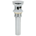 thumbnail image 1 of Tapón de desagüe para lavabo de baño con galvanoplastia, antidesbordamiento (emergente con orificio), 1 of 14