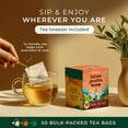 thumbnail image 4 of Gya Tea Co Ashwagandha Herbal Tea Bags (50 Bags) - Caffeine Free with a Tangy Flavor for All Day Comfort, Calming, Relaxing & Nourishing - Fruit & Herbal Blends, 4 of 7