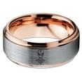 thumbnail image 2 of Gamer Custom Mens Grey Thumb Ring Tungsten Graduation Gifts for Him New Medical Id Jewelry, 2 of 8
