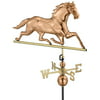 33" Luxury Polished Copper Galloping Horse Weathervane