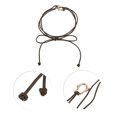 thumbnail image 4 of Unique Bargains 1 Pc Festival Wrap Belt Elegant Stone Pattern Buckle Knotted Adjustable Waist Cord for Women Brown, 4 of 5