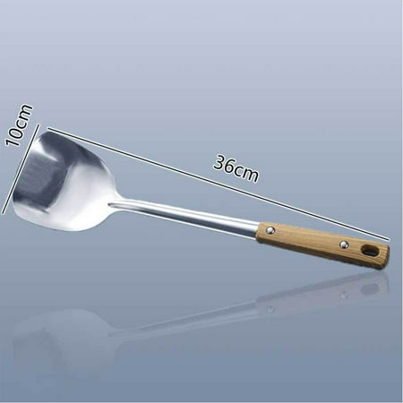 

Durable Portable Stainless Steel Non-stick Turner/Ladle Food Wok Spatula Spoon Kitchen Tool Cookware Cookware espatula