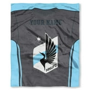MLS Minnesota United FC "Jersey" Personalized Silk Touch Throw Blanket
