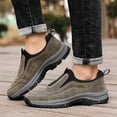 thumbnail image 5 of NOKIO Men's S𝗅ip On Sneakers Comfortable Outdoor Athlet𝗂c Shoes Wide Width Hiking Shoes Soft Cushioning Running Shoes Daily Casual Walking L𝗈afers for Summer and Autumn, 5 of 6