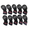 thumbnail image 1 of 10 fundas para cabezas de palos de golf, fundas de cuña, protección decorativa, suministros portátiles, protectores para entusiastas y principiantes. Negro, 1 of 8