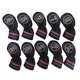 thumbnail image 1 of Paquete de 10 fundas para palos de golf, fundas impermeables para wedges de golf y fundas para hierros de golf. Negro, 1 of 9