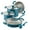 Blue, variant on Rachael Ray 8 Piece Create Delicious Stackable Nonstick Pots and Pans, Teal