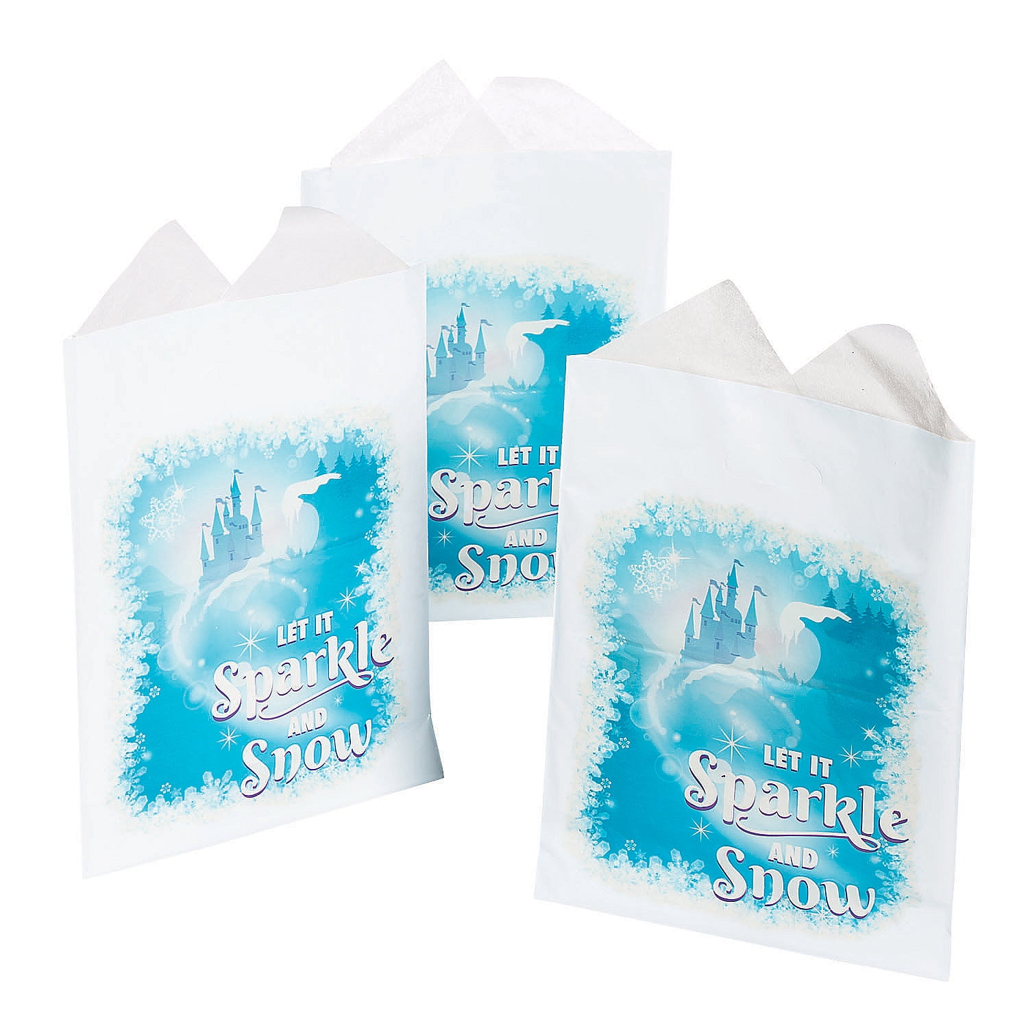 Winter Princess Goody Bags Party Supplies 50 Pieces