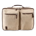 thumbnail image 4 of J World Men'S Station 19" Two Way Convertible Messenger, Laptop Backpack, Sand, 4 of 7