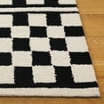 thumbnail image 3 of SAFAVIEH Pine Blake Geometric Wool Area Rug, Black/Ivory, 6' x 6' Square, 3 of 10