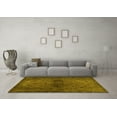 thumbnail image 3 of Ahgly Company Indoor Rectangle Abstract Yellow Modern Area Rugs, 8' x 10', 3 of 4