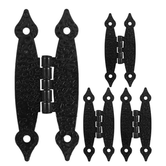 MOVTOTOP 4pcs Antique Butterfly Hidden Cabinet Hinge Replacement Iron Hardware for Doors and Kitchen Cabinets