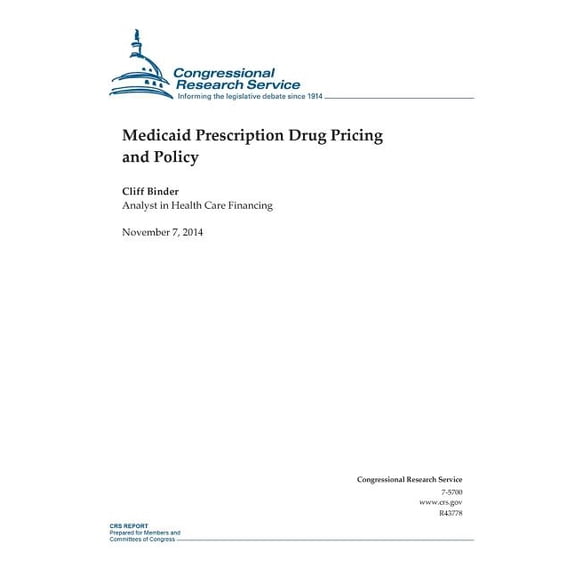 Medicaid Prescription Drug Pricing and Policy