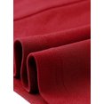 thumbnail image 5 of INSPIRE CHIC Work for Women's Keyhole Neck 3/4 Sleeve Office A-Line Dress with Belt S Wine Red, 5 of 5
