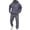 C532 Dark Gray, variant on CONZONE Mens Sweatsuit Set Long Sleeve Letter Graphic Y2K Hoodies and Joggers Tracksuit for Men Cozy Fall Winter 2 Piece Outfits