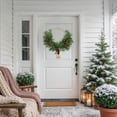 thumbnail image 4 of Northlight Real Touch™️ Cypress and Pine with Berries Artificial Christmas Wreath  - 28" - Unlit, 4 of 9