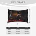 thumbnail image 3 of Fotbe Elegant Rose Skull Pillow Cases - Envelope Closure - Luxury, Extra Soft, Cooling Pillow Covers - Wrinkle, Fade, Stain Resistant-14"x20", 3 of 8