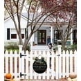 thumbnail image 5 of Hocus Pocus Co Door Sign Home Decor Round Wood Wreaths Wall Hanging Sign Farmhouse Porch Sign Front Door Decoration for Housewarming Gift All Seasons Holiday,11In, 5 of 5