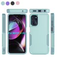 thumbnail image 1 of For Moto G pure/ G Power（2022）Case, 2 in 1 Hard PC Phone Case for Moto G pure/ G Power（2022）, Rubber & Rugged Shockproof Full Body Protection Case Cover-Black, 1 of 8