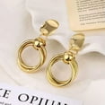 thumbnail image 5 of QQTDFG Gorgeous 18k Yellow Gold Plated Hoop Earrings Women Wedding Jewelry Gift-#2, 5 of 8