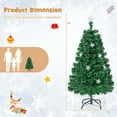 thumbnail image 4 of Costway 4 FT Pre-Lit Artificial Xmas Tree with 135 Branch Tips &15 Warm White Star Lights, 4 of 10