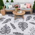 thumbnail image 2 of MeyJey 6'x9' Outdoor Rug, Patio Rug Waterproof RV Outdoor Rug Camping Rugs Reversible Plastic Mat for Camping, Balcony Apartment, Patio, Porch, Picnic, Beach, Gray, 2 of 9