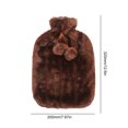 thumbnail image 2 of Funda Felpa para Botella Caliente Invierno Mujer (marrón Oscuro), 2 of 2