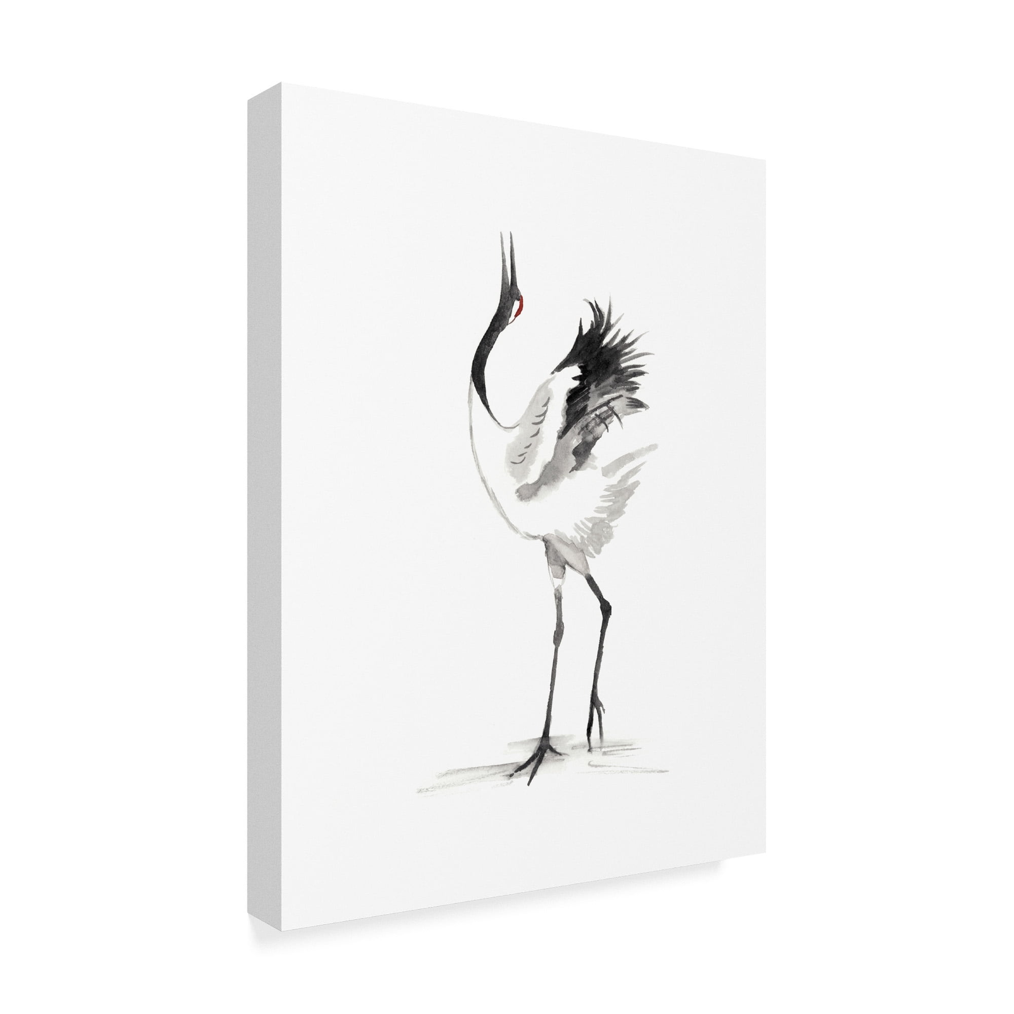 Trademark Fine Art 'Japanese Cranes IV' Canvas Art by Naomi McCavitt