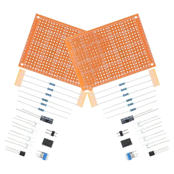 Zehuanyu 2 Sets Diy Soldering Practice Kit For Beginners Soldering Practice Circuit Board Electronics Project Diy Kit For Students