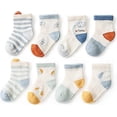 thumbnail image 1 of Baby And Toddler Socks Boys And Girls 8 Pack Cotton Baby Socks Summer Spring And Fall 5-8t, 1 of 3
